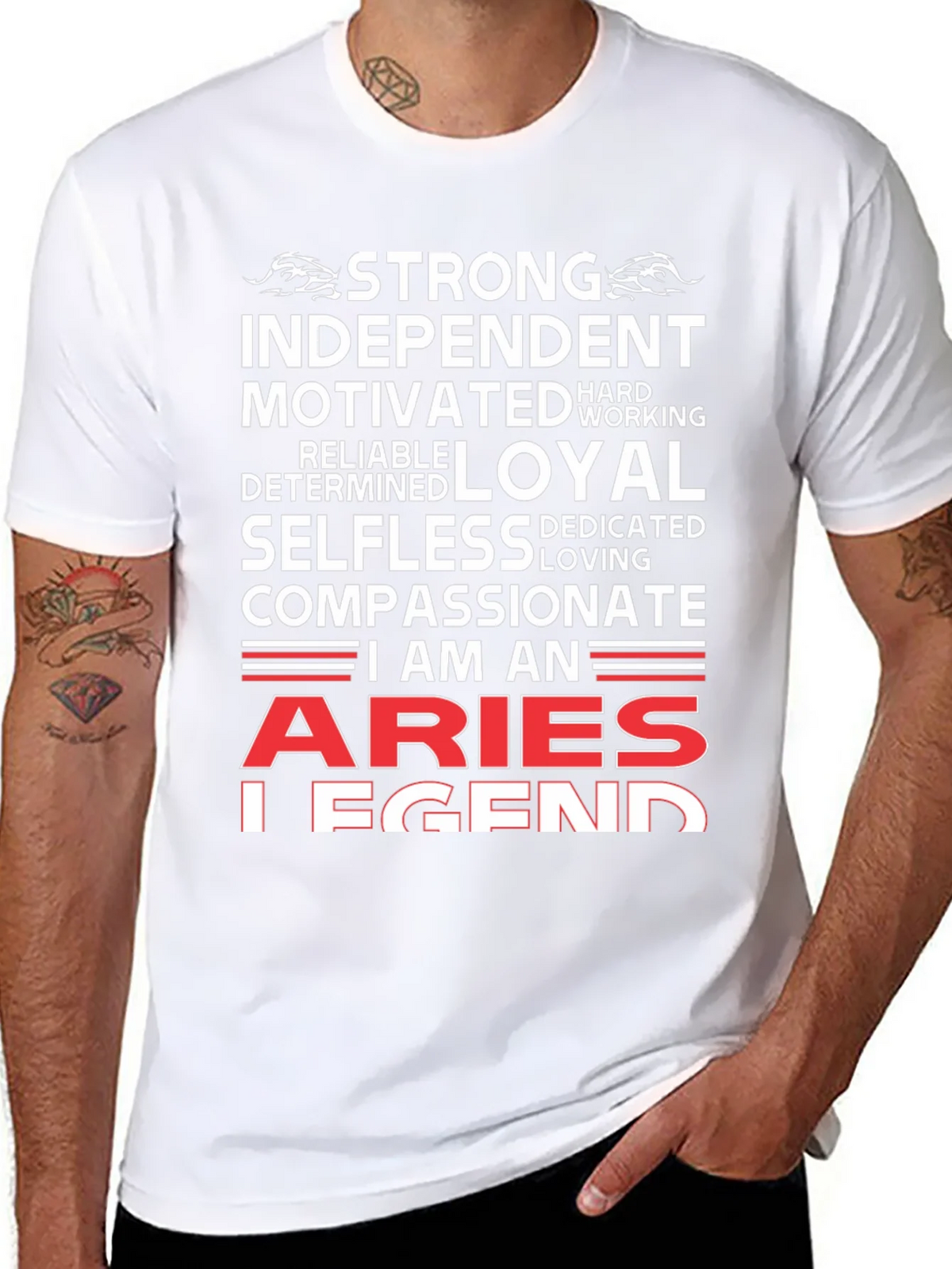 Aries Legend T-Shirt - Strong Independent Motivated product image 5