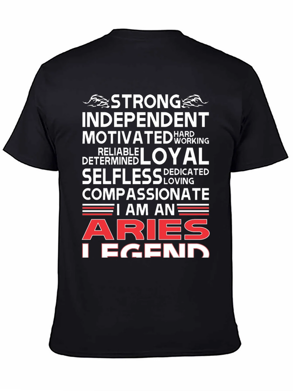 Aries Legend T-Shirt - Strong Independent Motivated product image 3