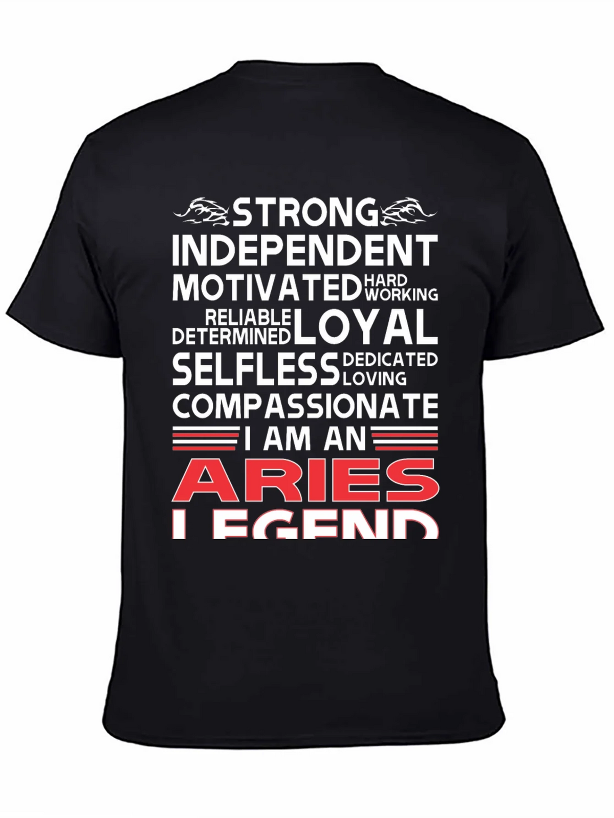 Aries Legend T-Shirt - Strong Independent Motivated product image 3