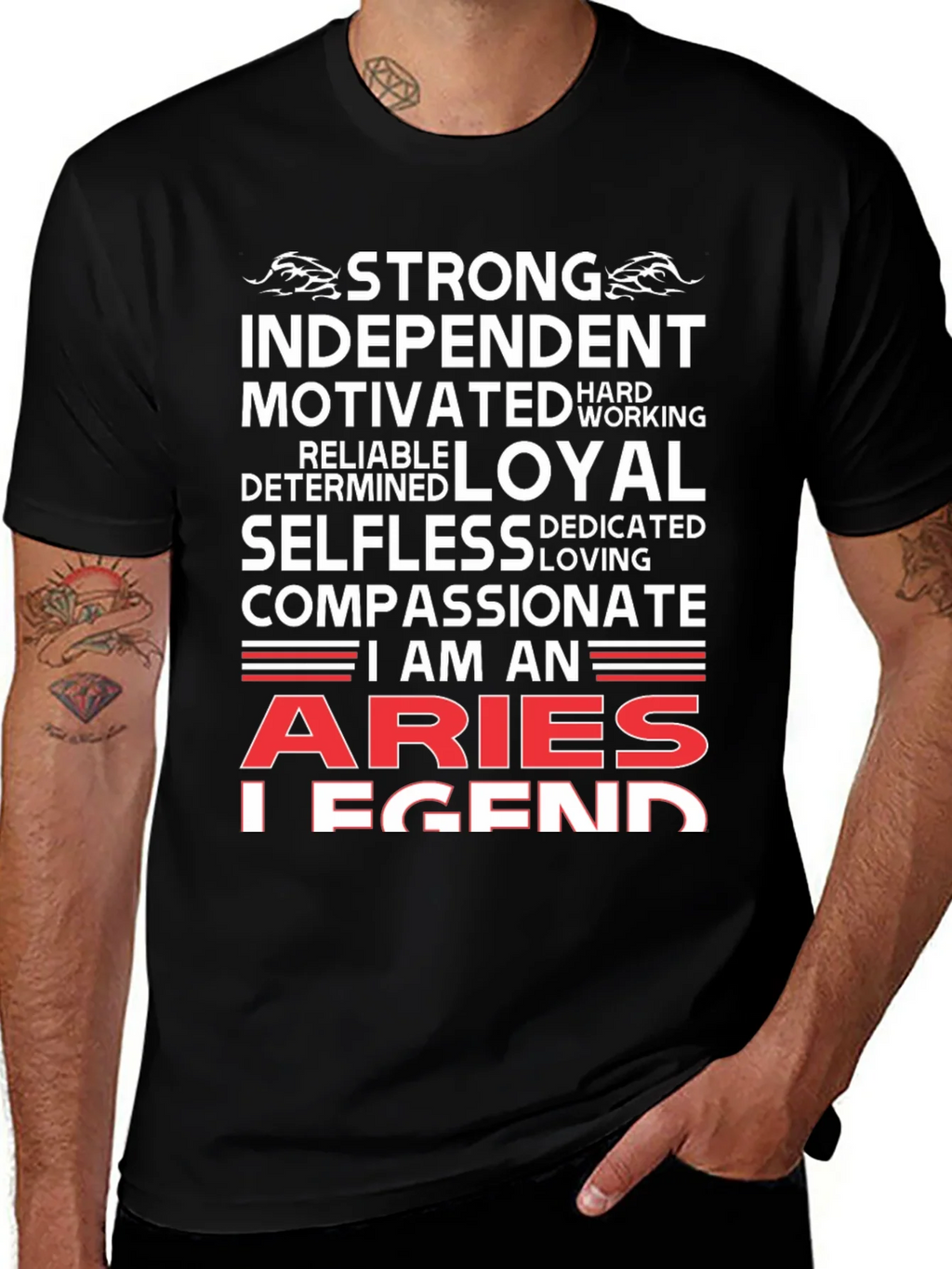 Aries Legend T-Shirt - Strong Independent Motivated product image 1