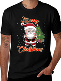 Merry Christmas Graphic Tee - Santa Design product image 1