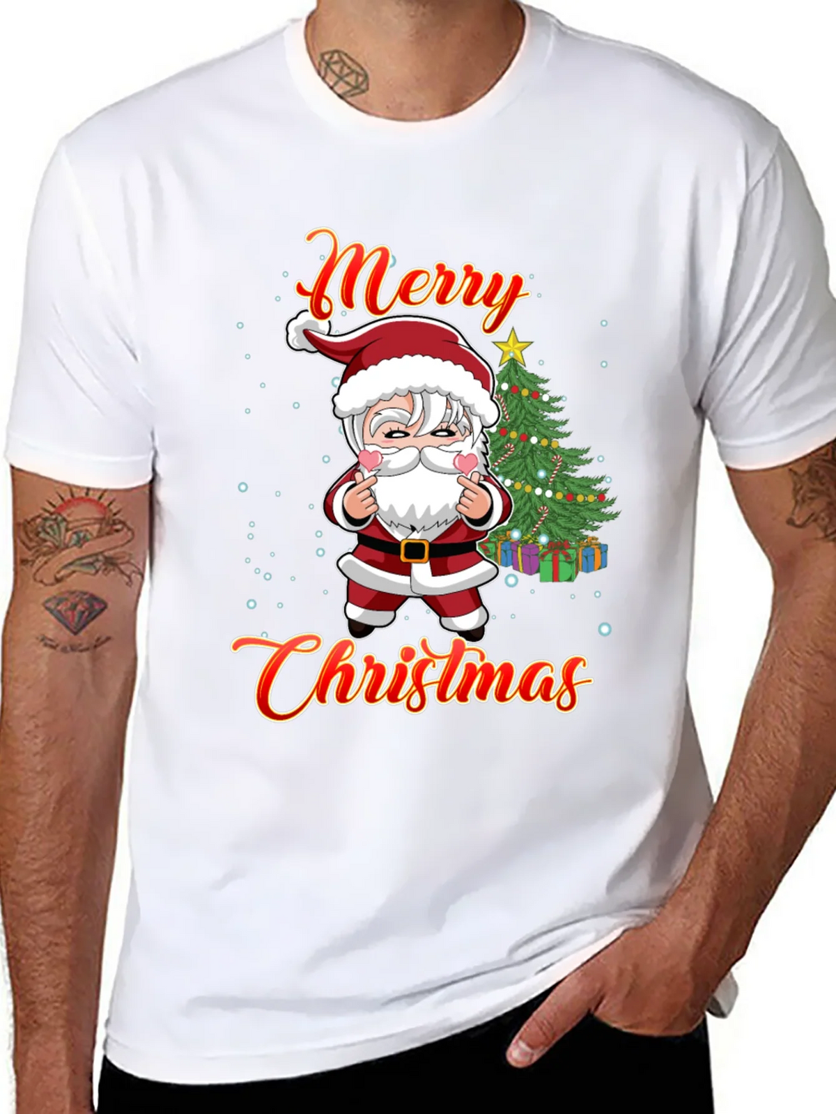 Merry Christmas Graphic Tee - Santa Design product image 7