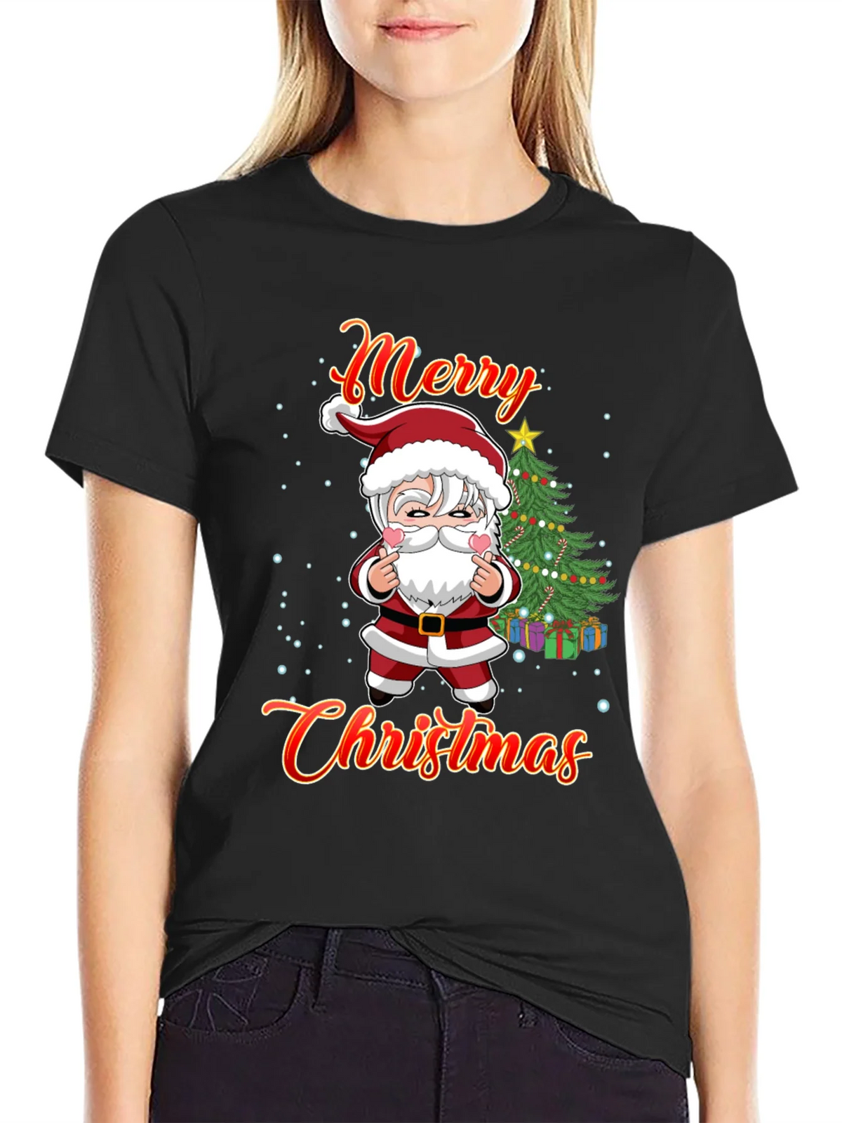 Merry Christmas Graphic Tee - Santa Design product image 2