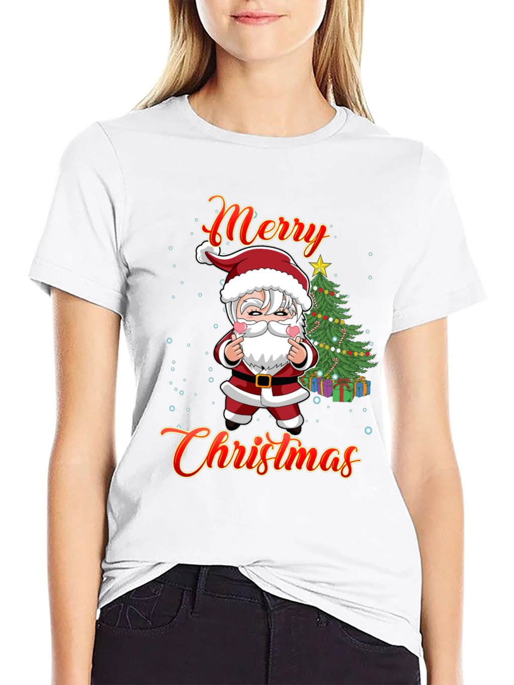 Merry Christmas Graphic Tee - Santa Design product image 8