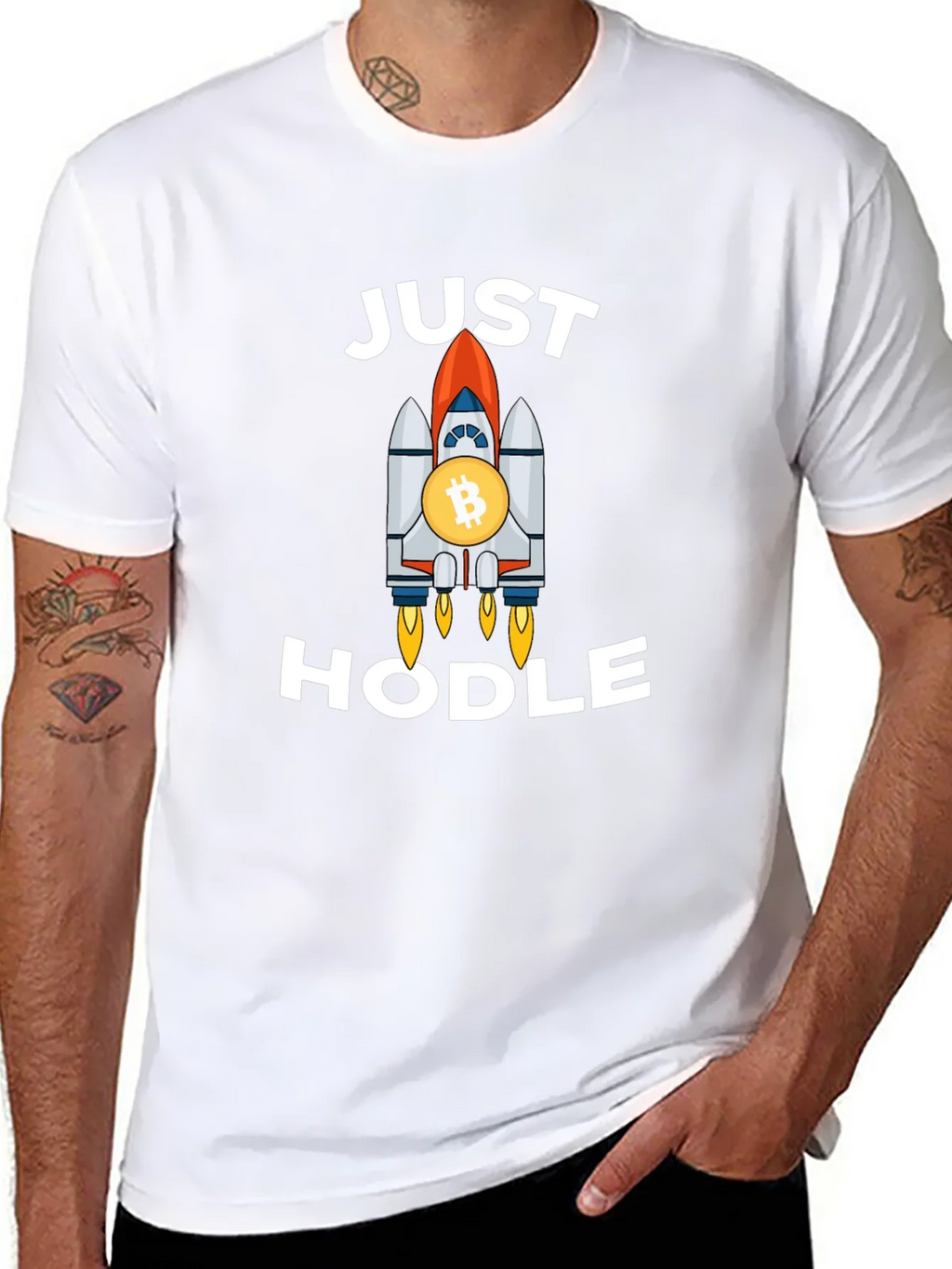 Bitcoin HODL T-Shirt - Crypto Rocket Launch! product image 7