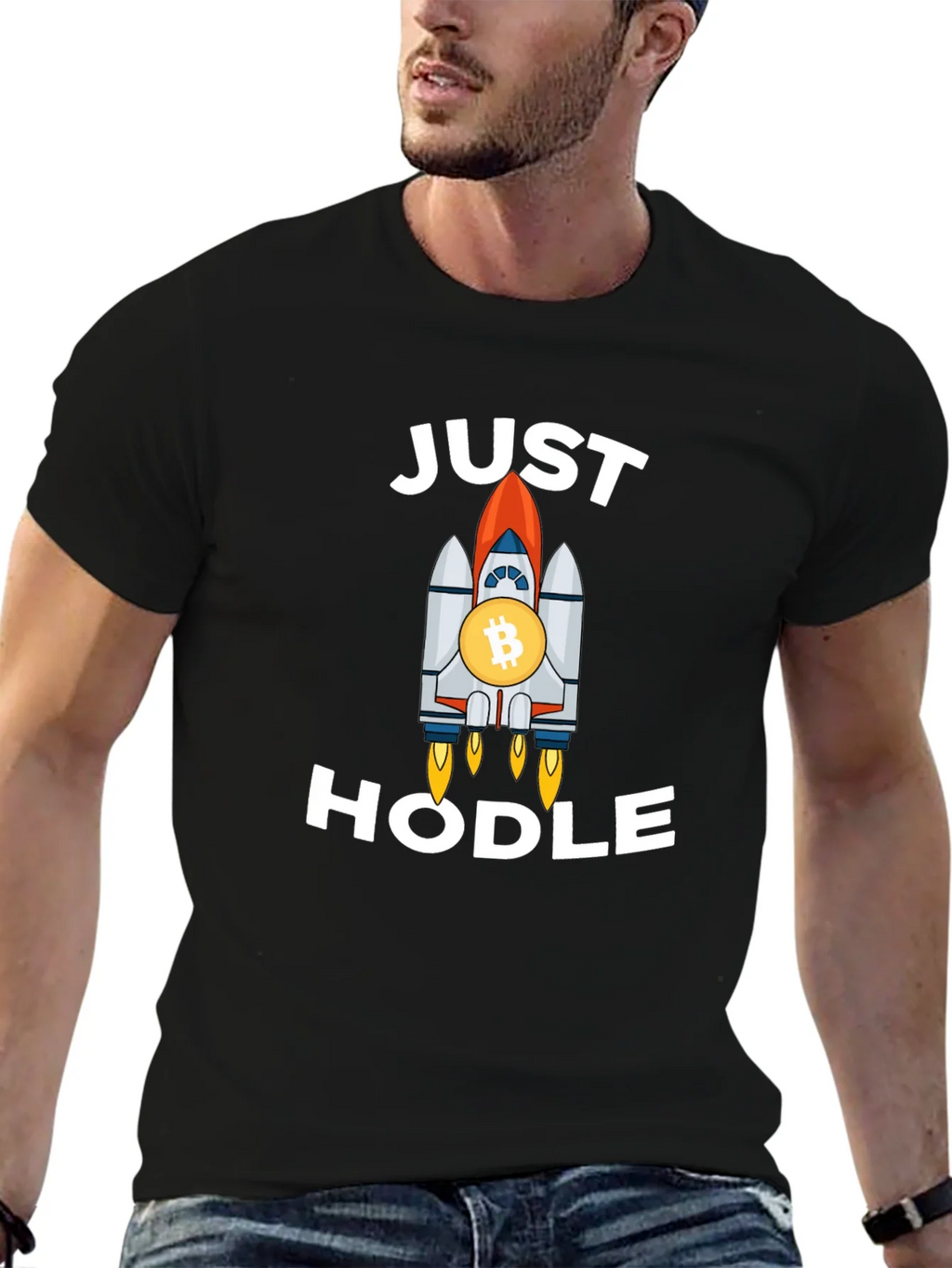 Bitcoin HODL T-Shirt - Crypto Rocket Launch! product image 6