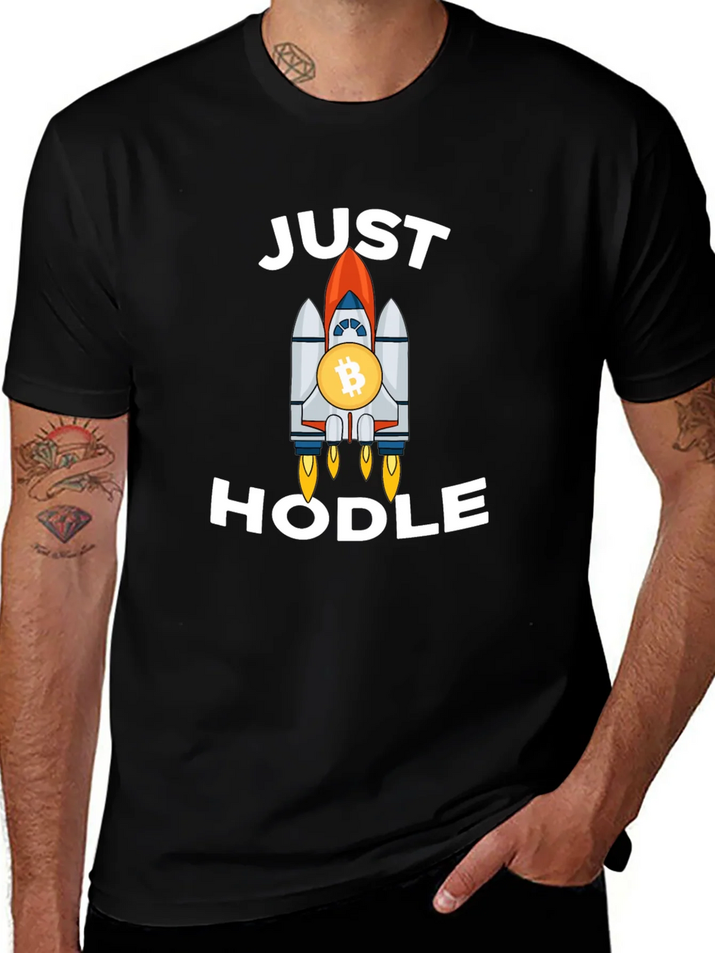 Bitcoin HODL T-Shirt - Crypto Rocket Launch! product image 1