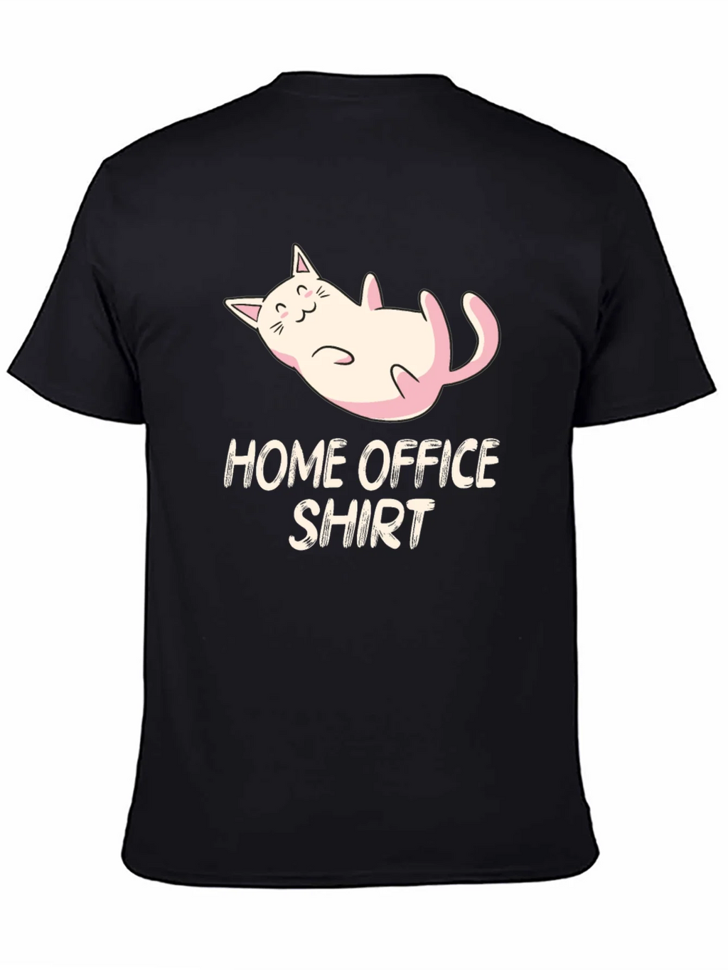 Home Office Cat Graphic Tee - Black product image 4