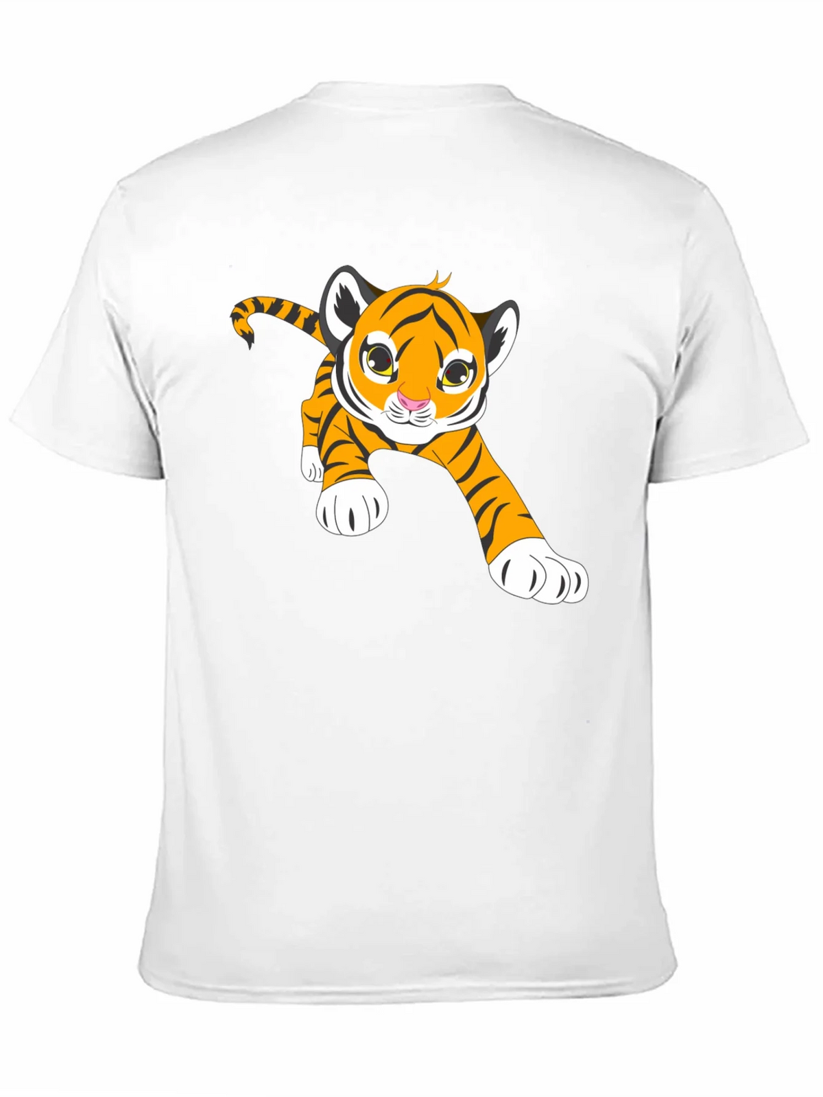 Cute Tiger Cub Graphic T-Shirt - Black product image 4