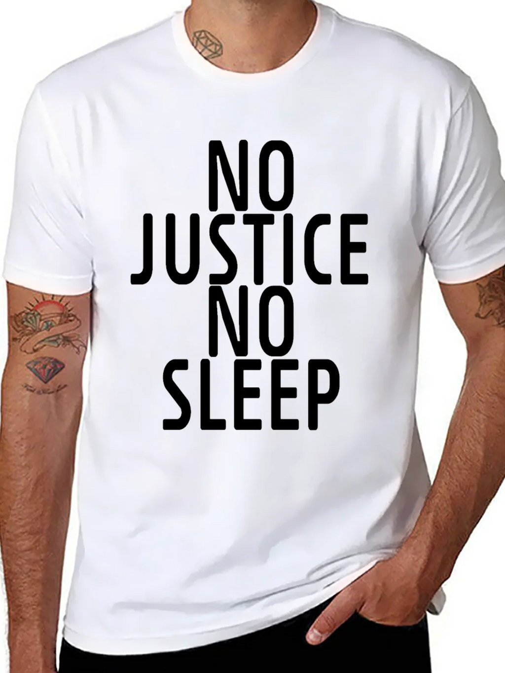 No Justice No Sleep Graphic T-Shirt product image 7