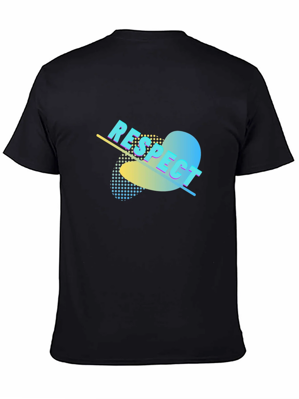 Respect Graphic Print Black T-Shirt product image 4