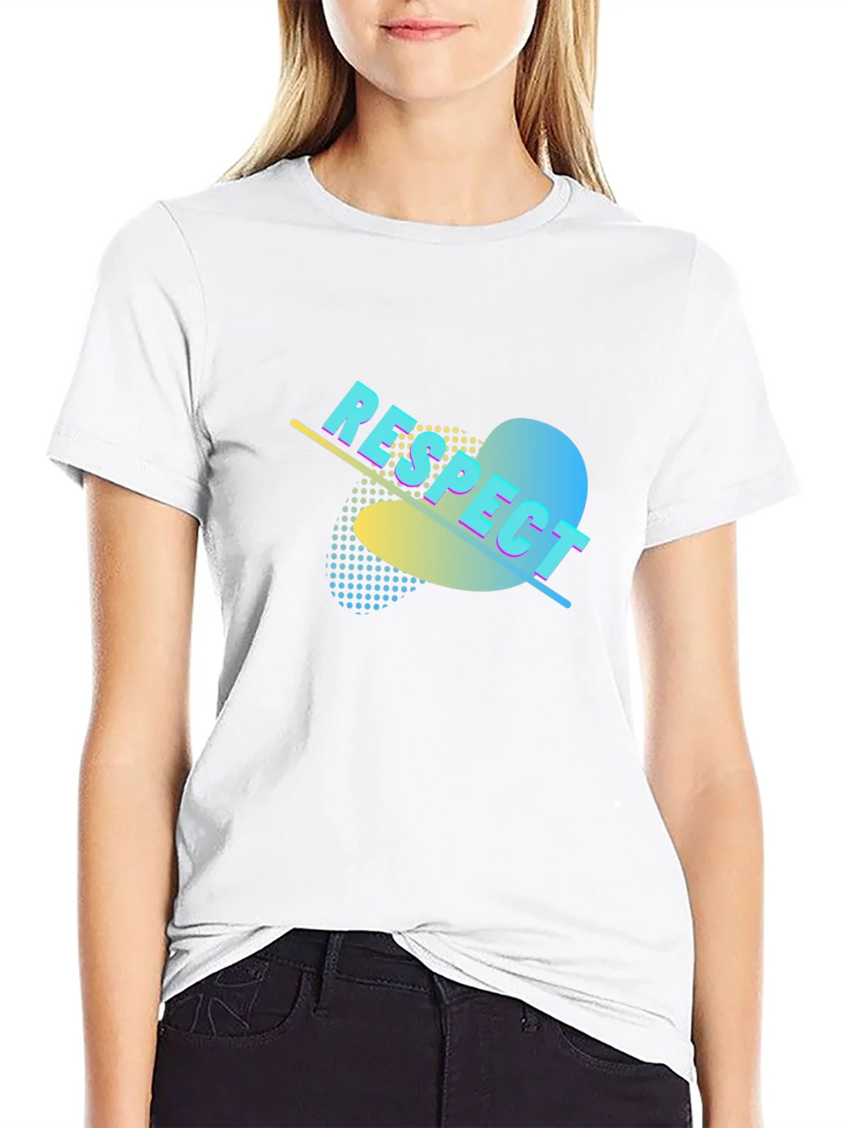 Respect Graphic Print Black T-Shirt product image 8