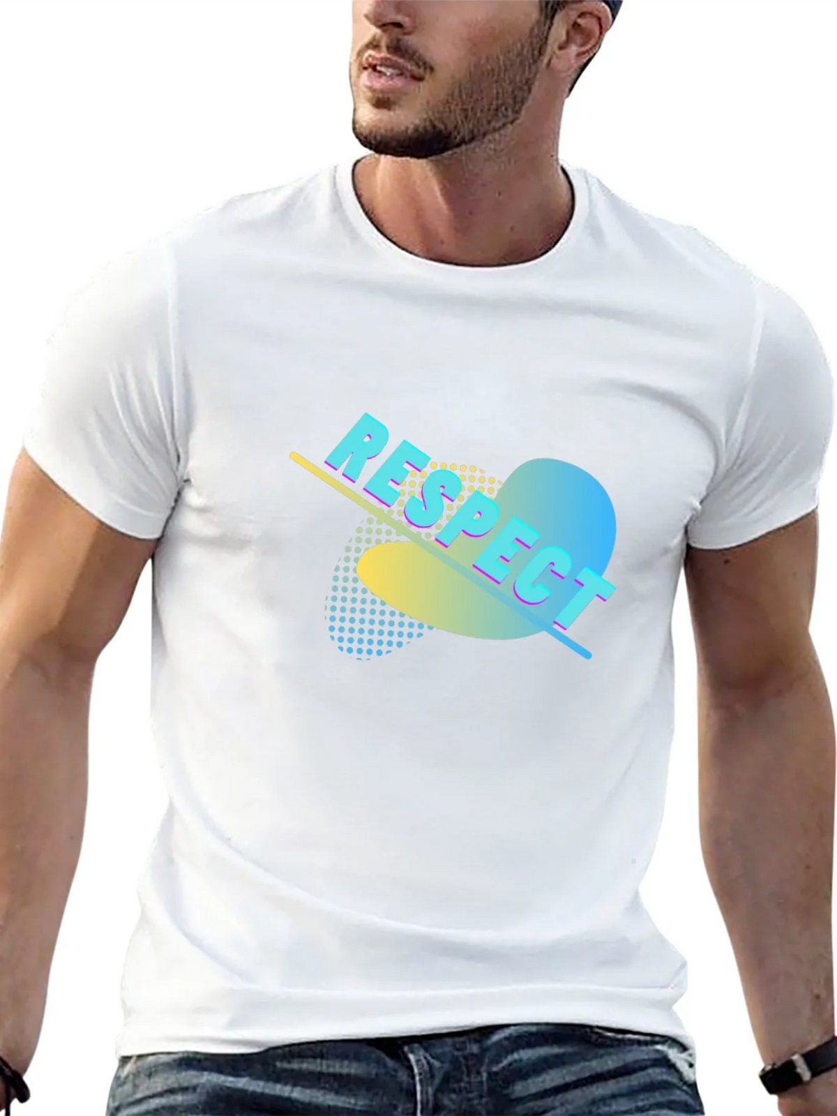 Respect Graphic Print Black T-Shirt product image 12