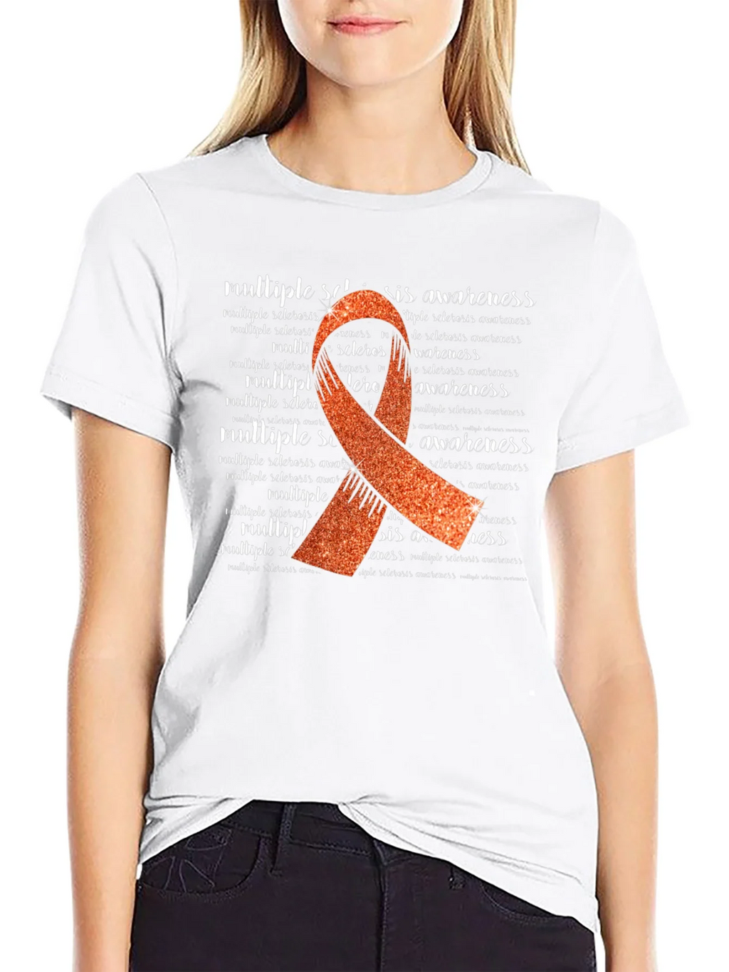 Multiple Sclerosis Awareness Ribbon T-Shirt product image 8