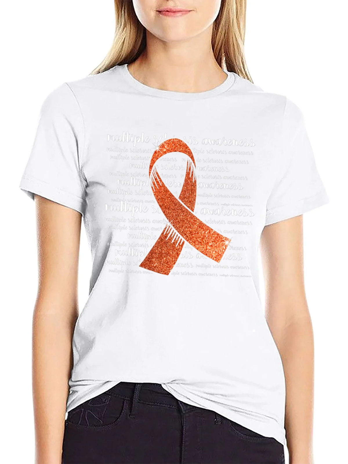 Multiple Sclerosis Awareness Ribbon T-Shirt product image 8