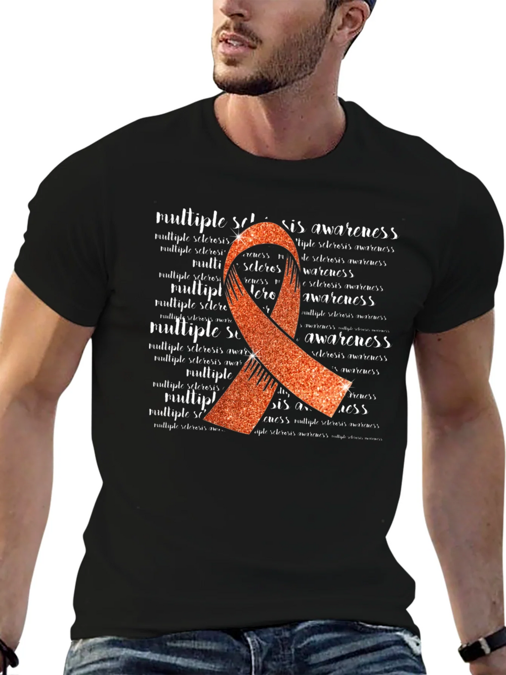 Multiple Sclerosis Awareness Ribbon T-Shirt product image 6