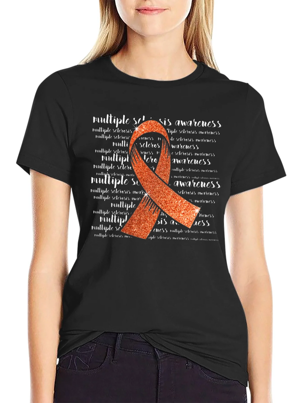 Multiple Sclerosis Awareness Ribbon T-Shirt product image 2