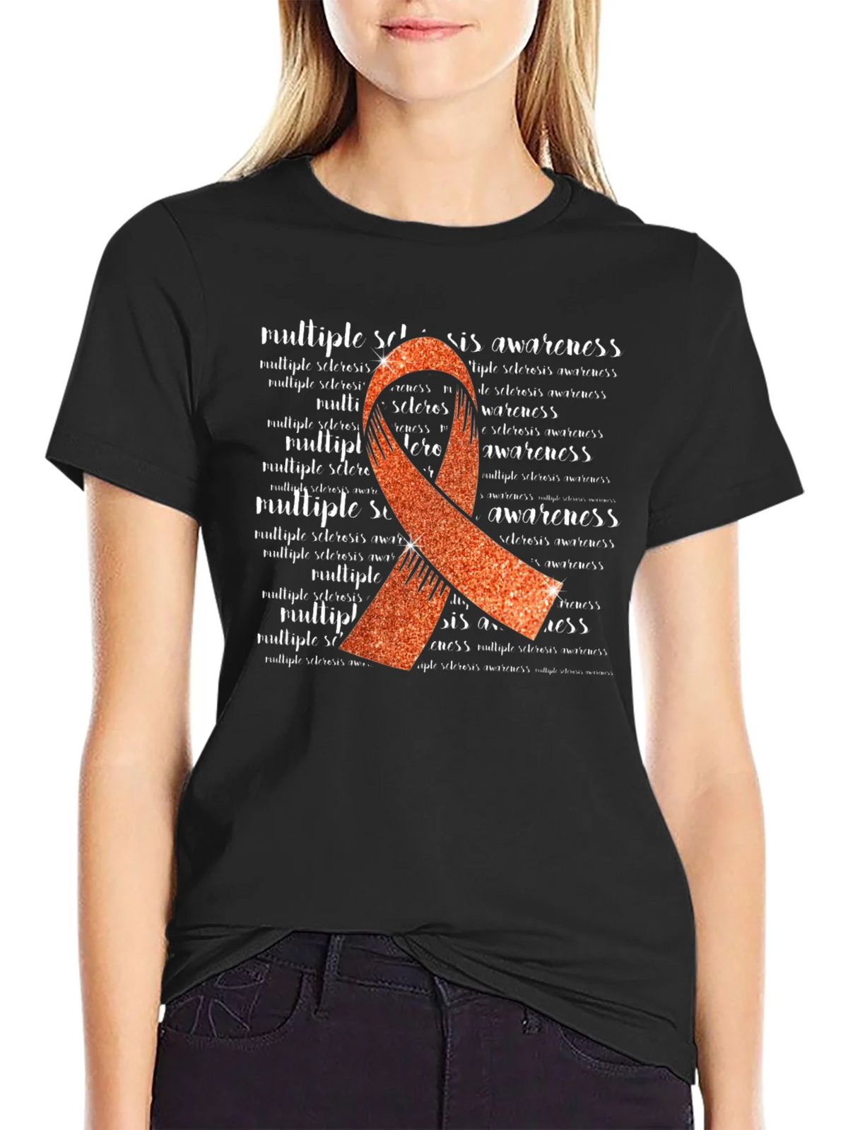 Multiple Sclerosis Awareness Ribbon T-Shirt product image 2