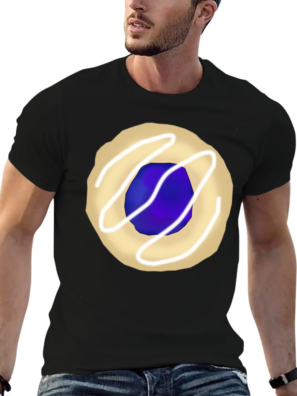 Cookie Graphic Tee - Black Casual T-Shirt product image 6
