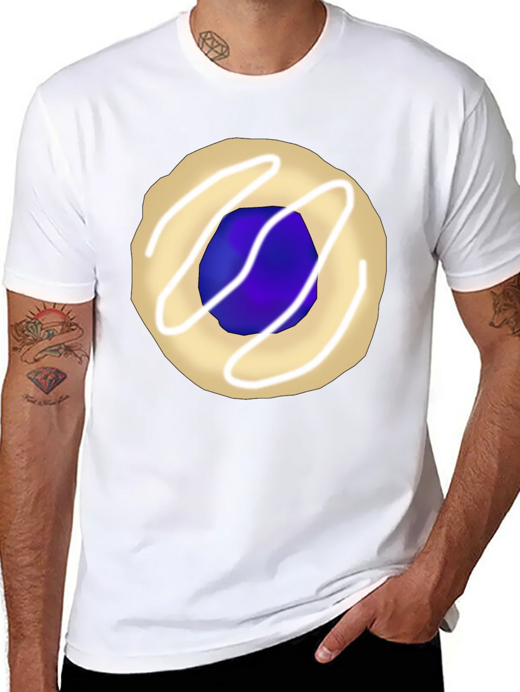Cookie Graphic Tee - Black Casual T-Shirt product image 7