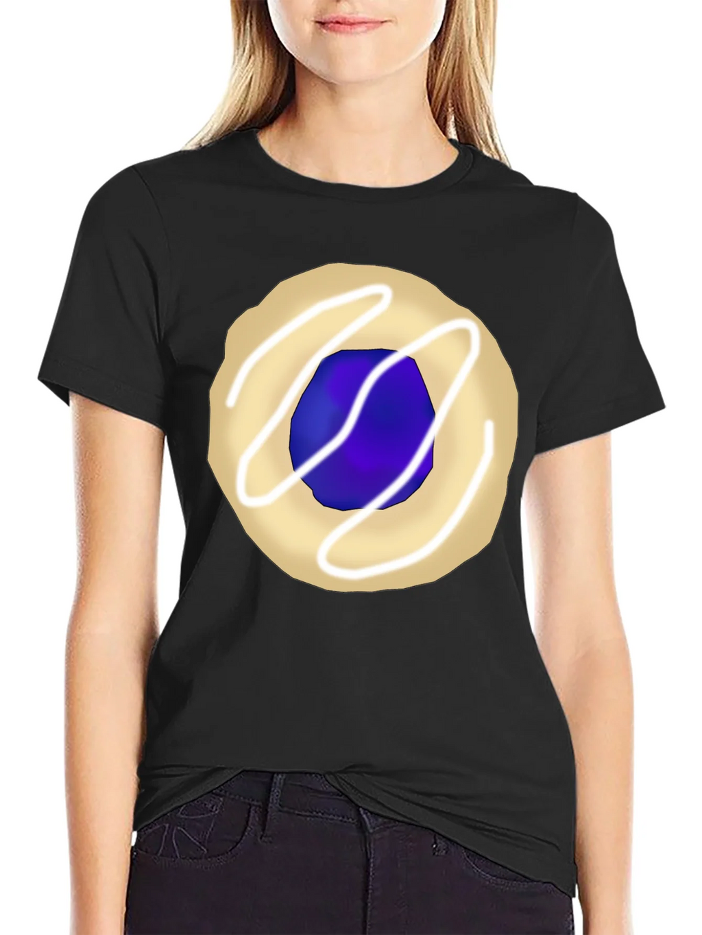 Cookie Graphic Tee - Black Casual T-Shirt product image 2