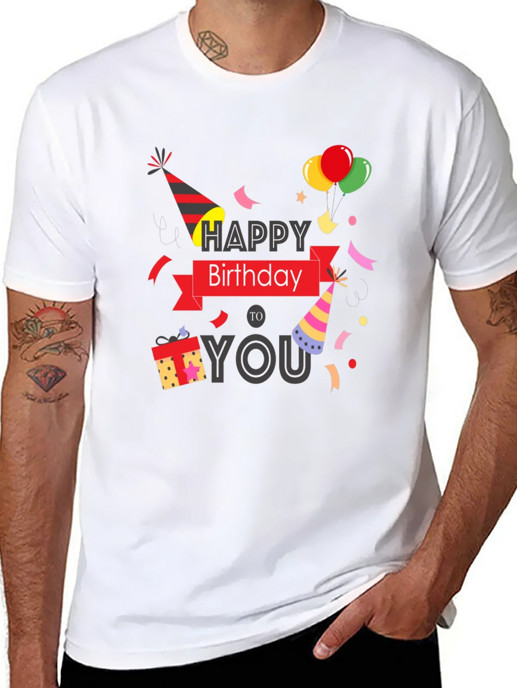 Happy Birthday Graphic Print T-Shirt product image 6