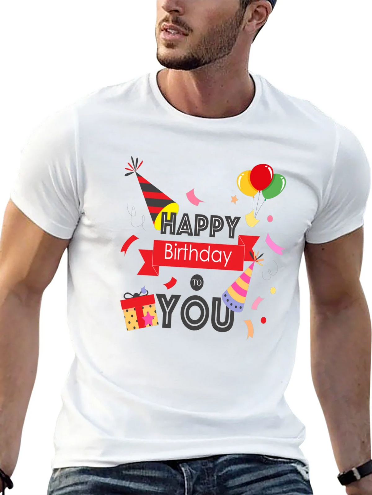 Happy Birthday Graphic Print T-Shirt product image 11