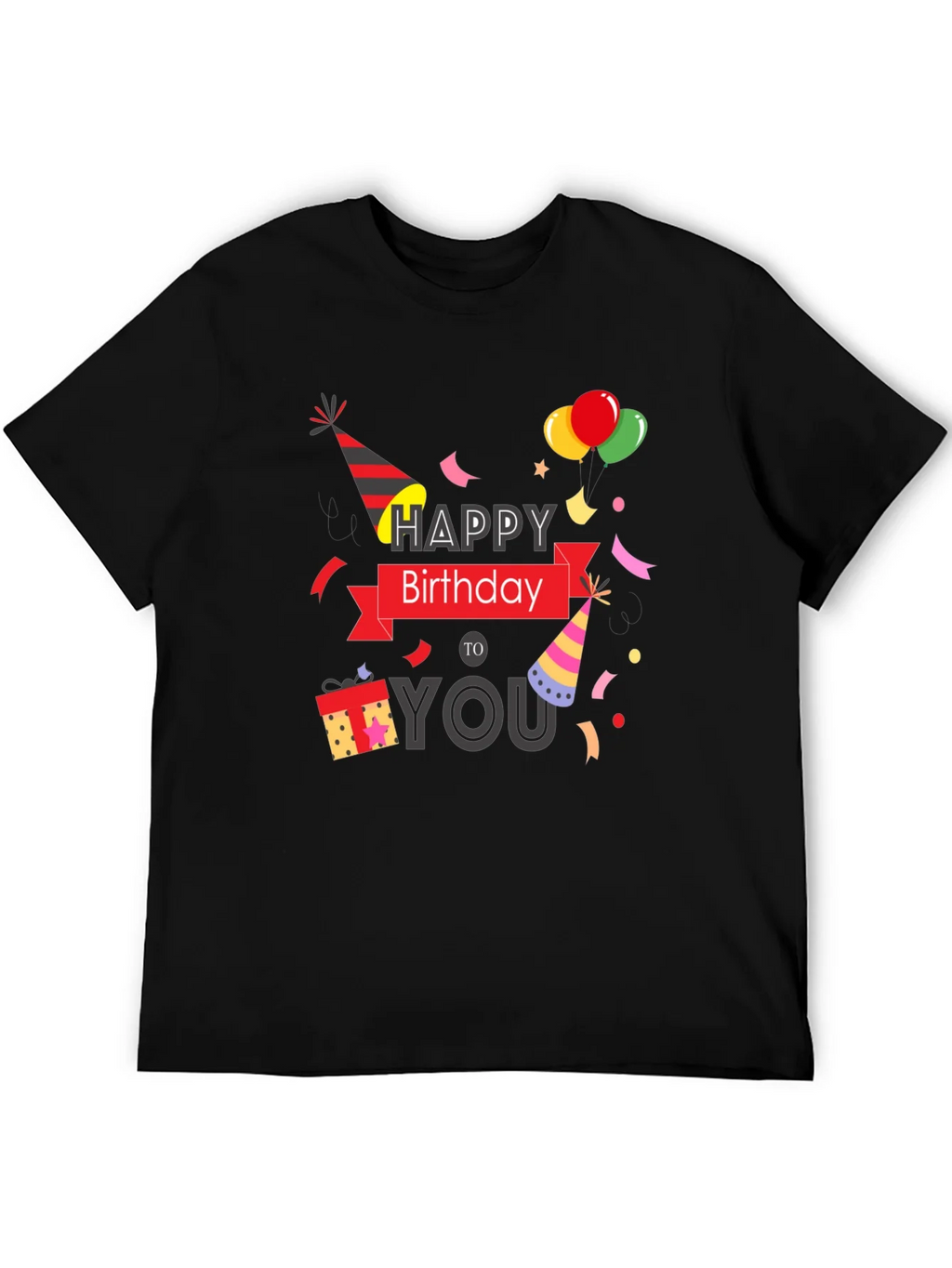 Happy Birthday Graphic Print T-Shirt product image 4