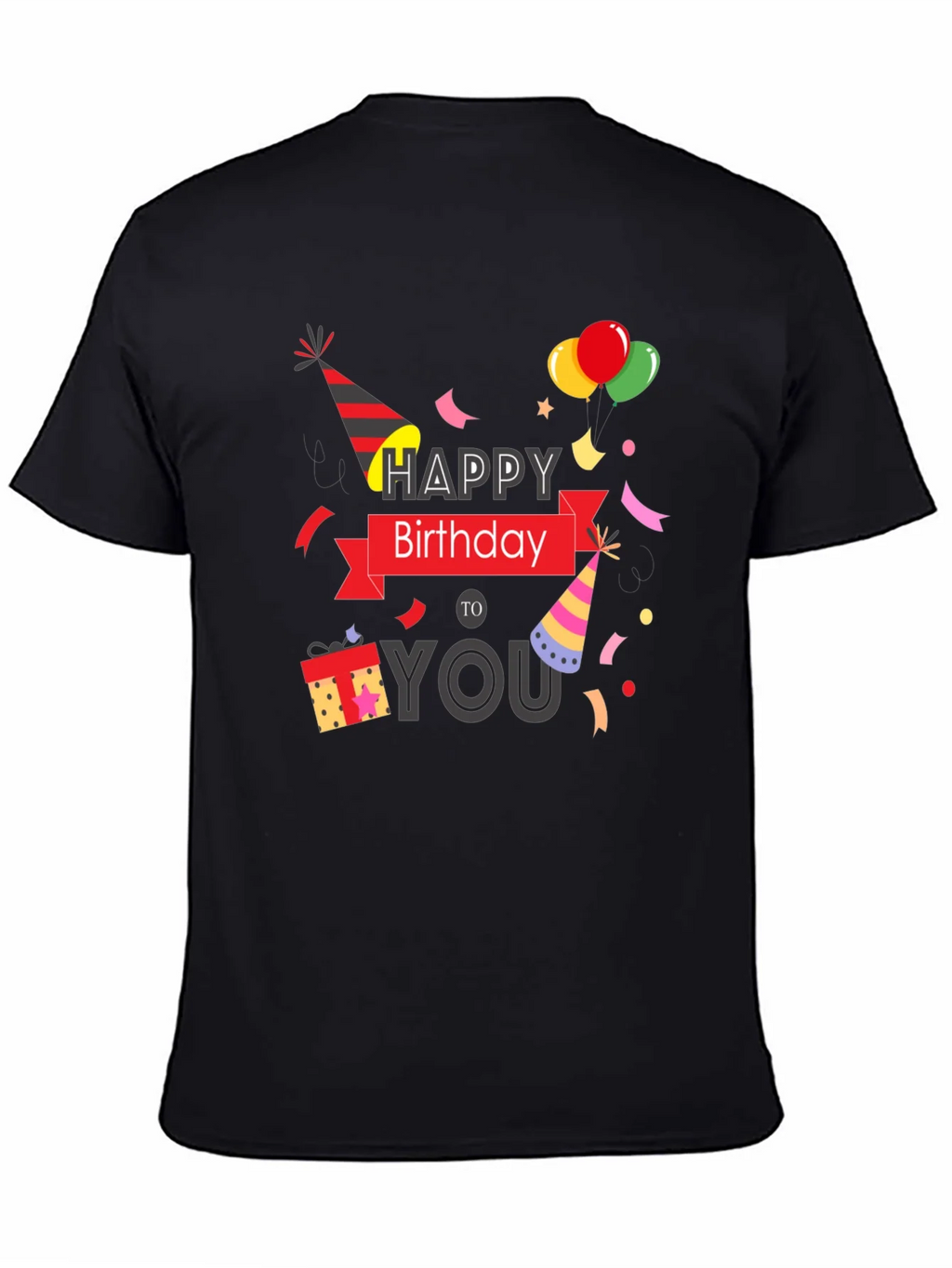 Happy Birthday Graphic Print T-Shirt product image 3