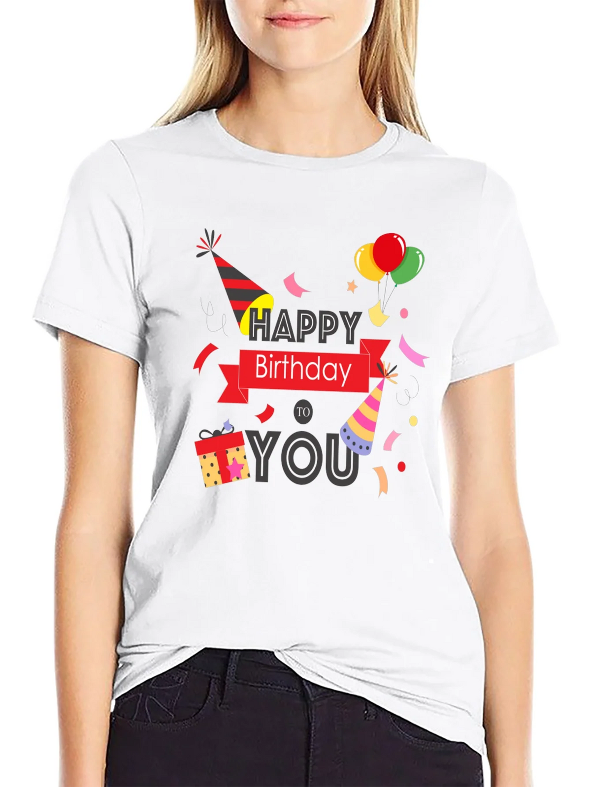 Happy Birthday Graphic Print T-Shirt product image 7