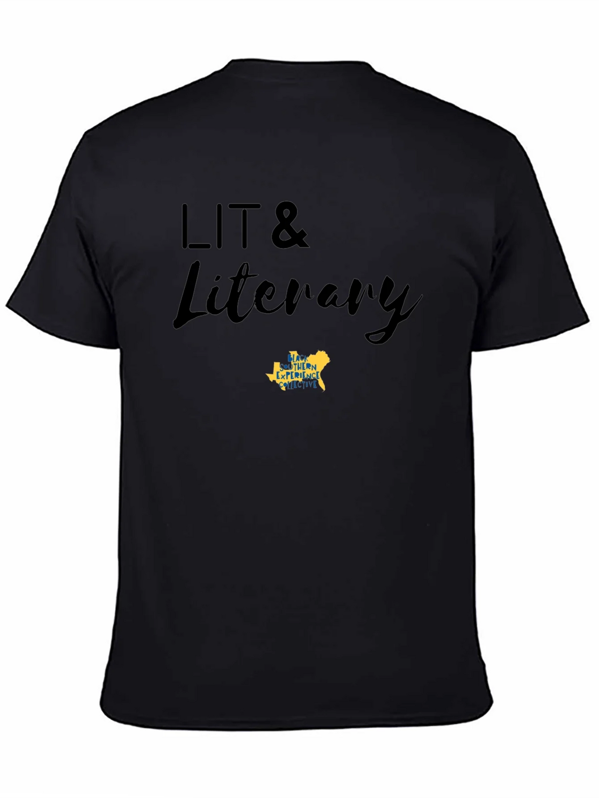 LIT & Literary Black Cotton Blend T-Shirt product image 4