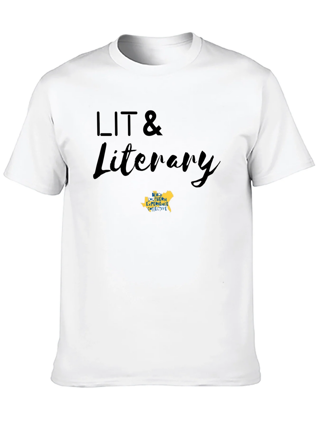 LIT & Literary Black Cotton Blend T-Shirt product image 9