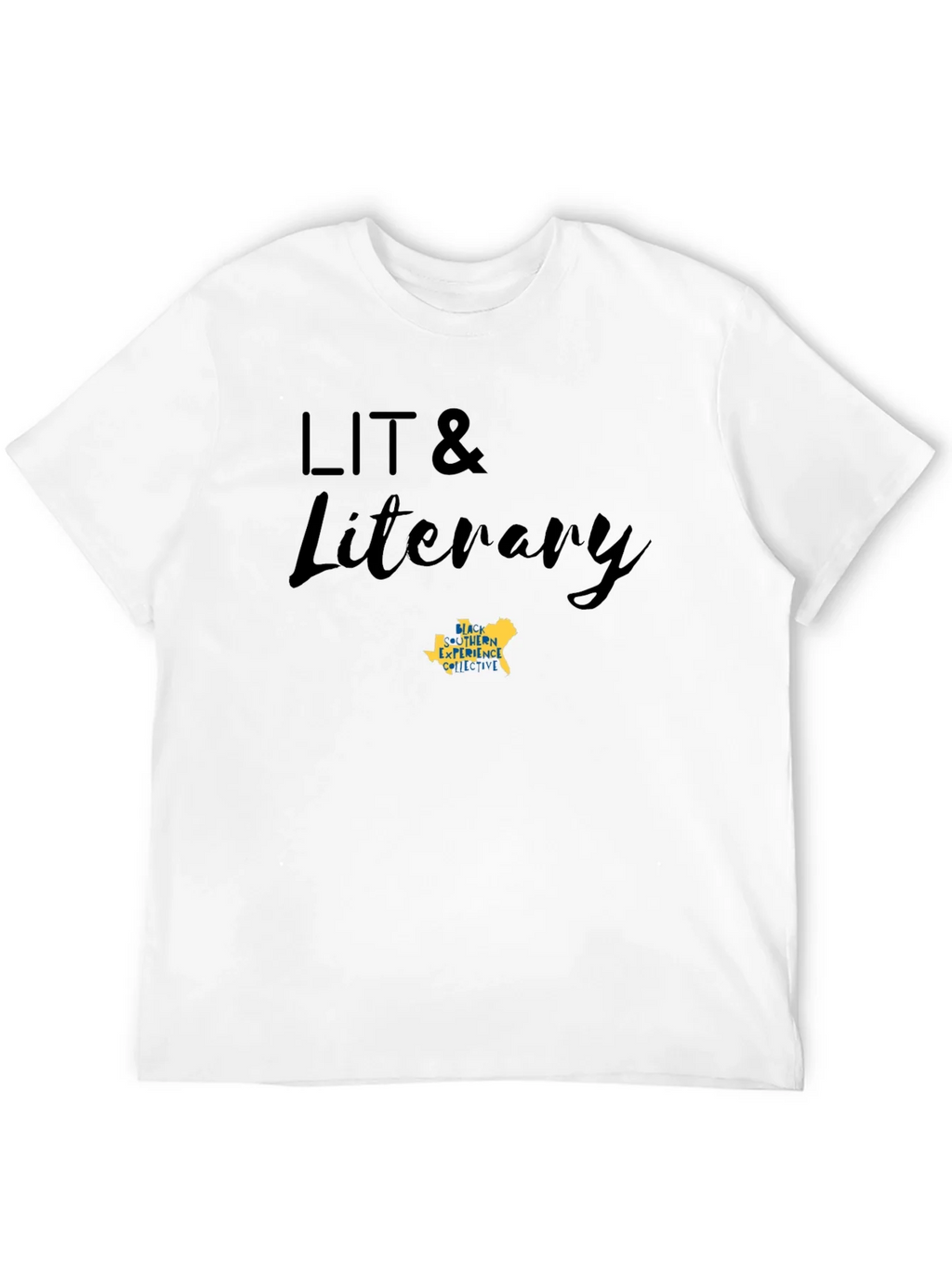 LIT & Literary Black Cotton Blend T-Shirt product image 11