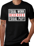 Equal Work Deserves Pay Graphic Tee product image 1