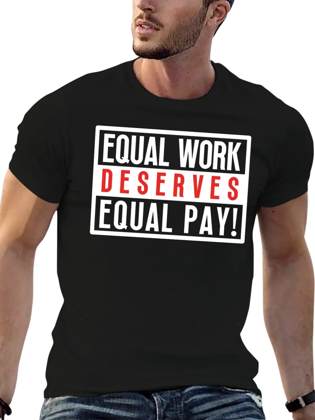 Equal Work Deserves Pay Graphic Tee product image 6