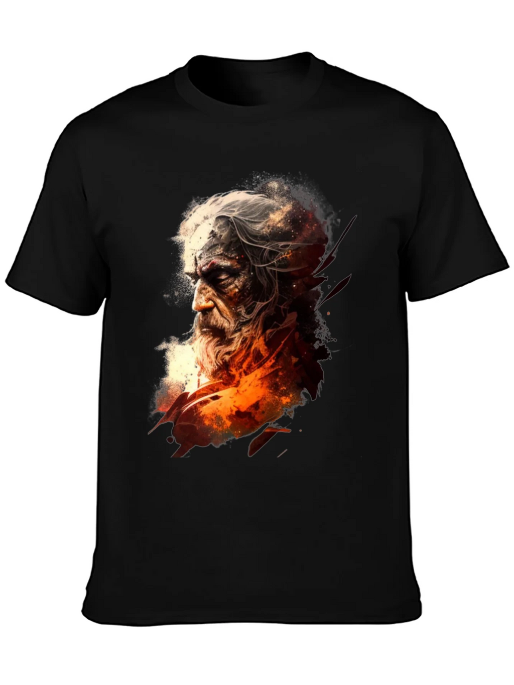 Wizard Graphic Black T-Shirt product image 3