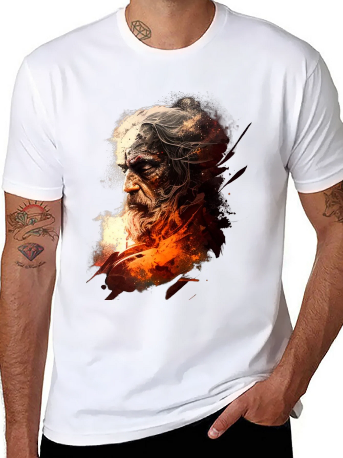 Wizard Graphic Black T-Shirt product image 7