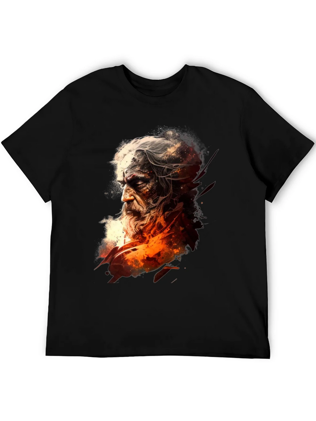 Wizard Graphic Black T-Shirt product image 5