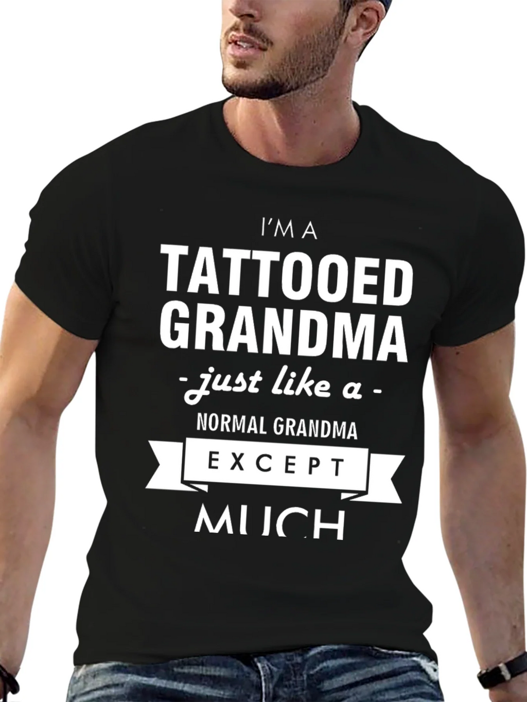 Tattooed Grandma Graphic Novelty T-Shirt product image 6