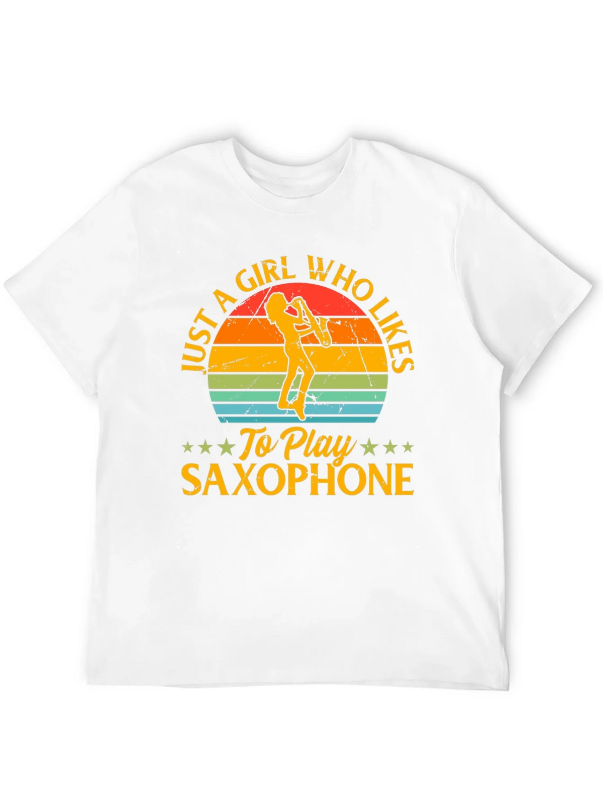 Saxophone Girl T-Shirt - Music Lover Tee product image 11