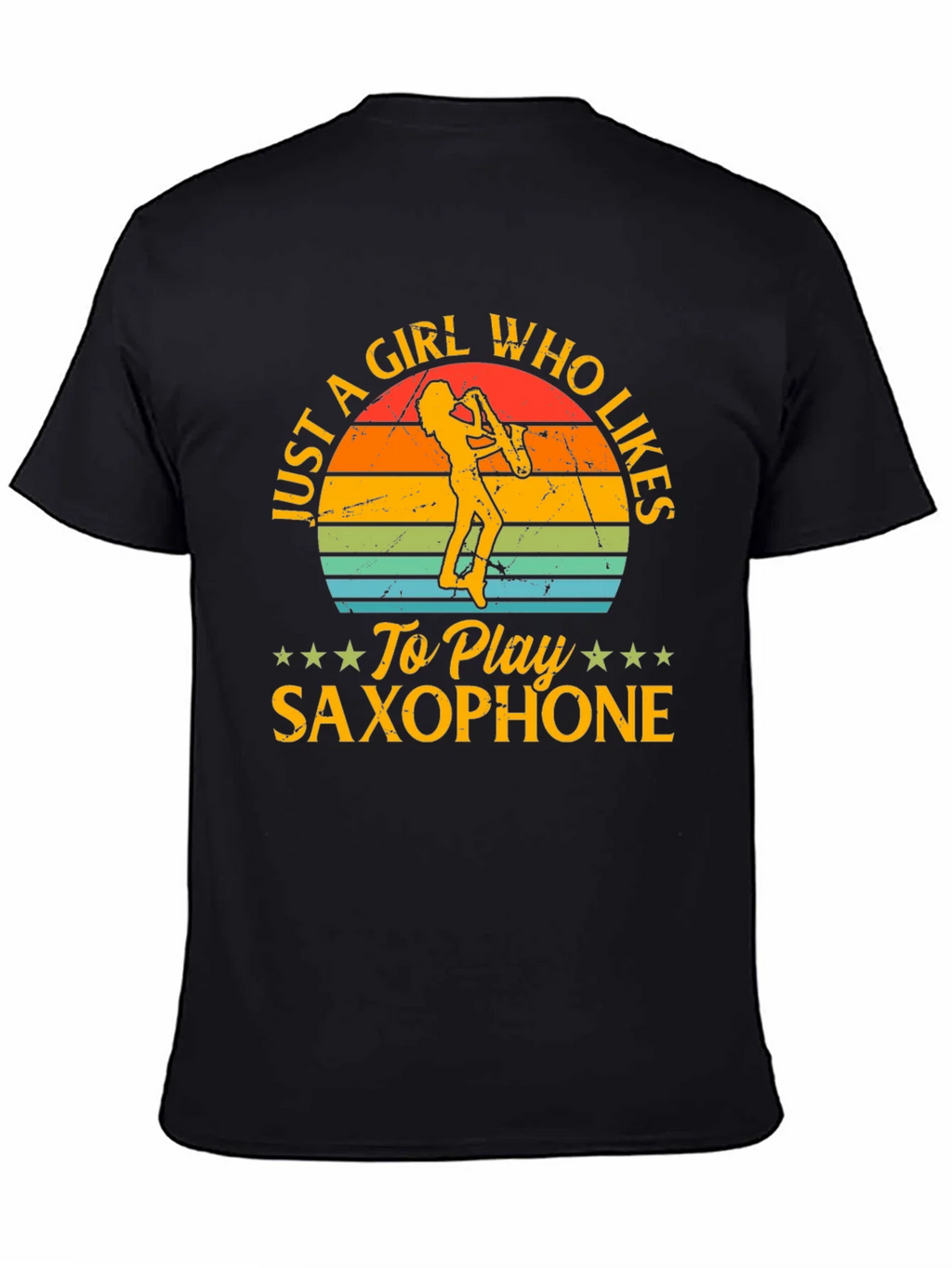 Saxophone Girl T-Shirt - Music Lover Tee product image 4