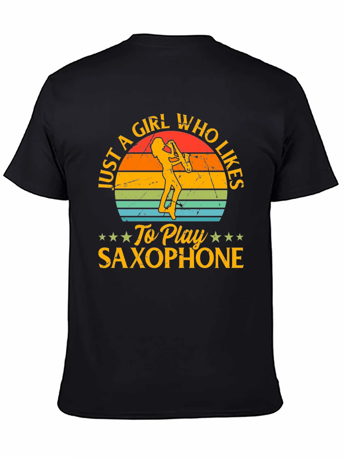 Saxophone Girl T-Shirt - Music Lover Tee product image 4
