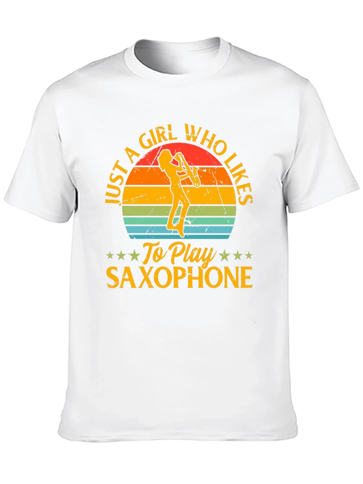 Saxophone Girl T-Shirt - Music Lover Tee product image 9