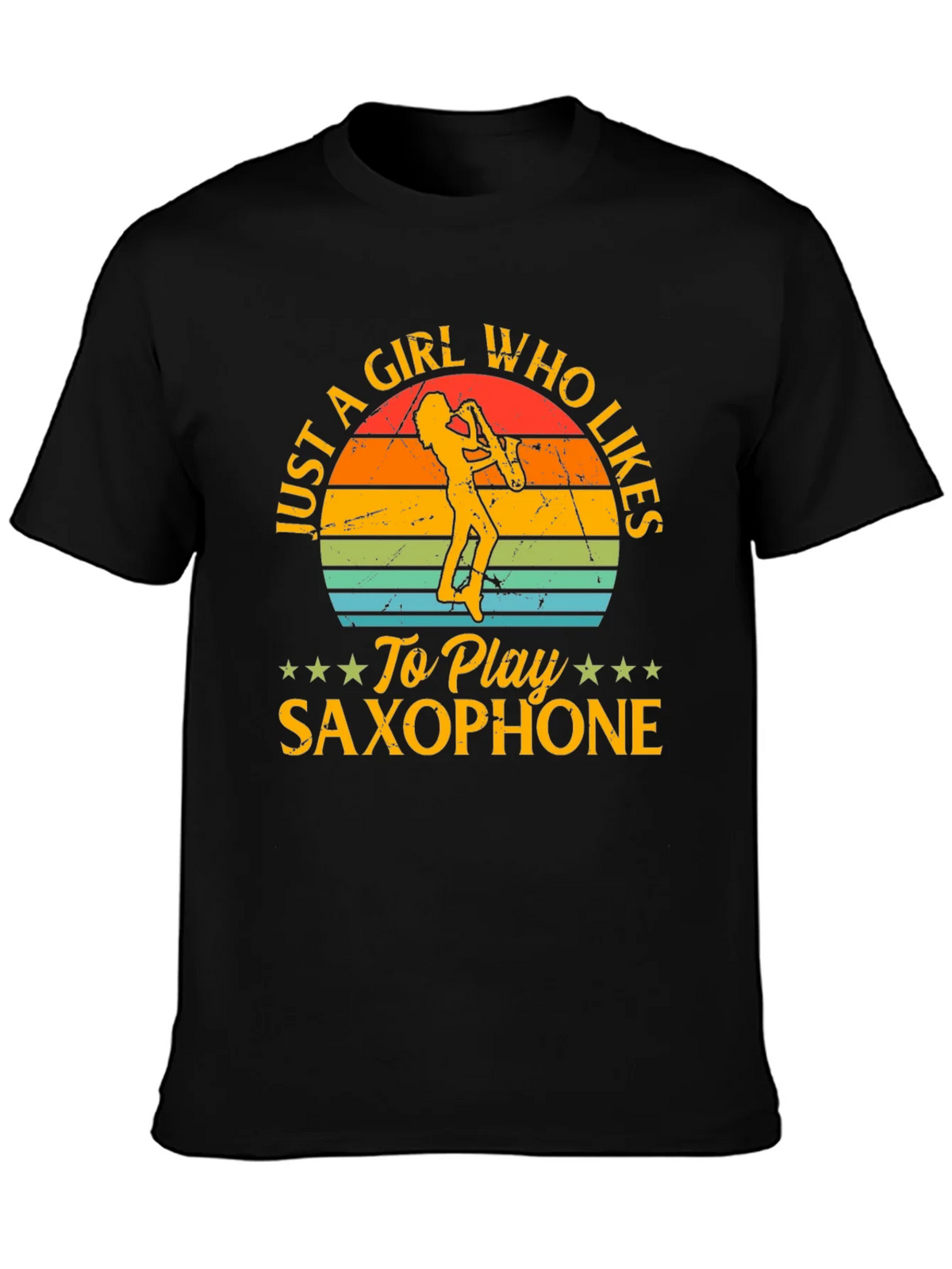 Saxophone Girl T-Shirt - Music Lover Tee product image 3