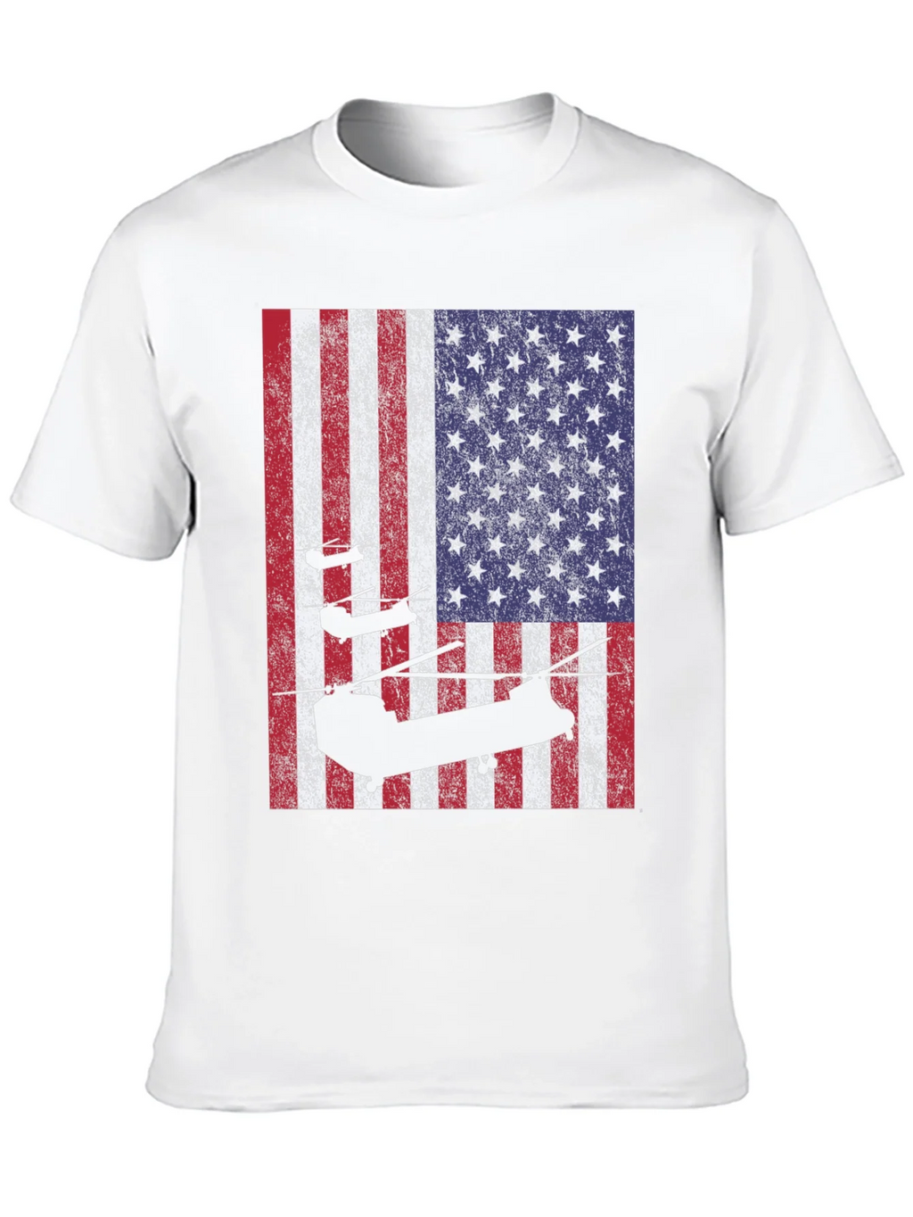 American Flag Helicopter T-Shirt product image 9