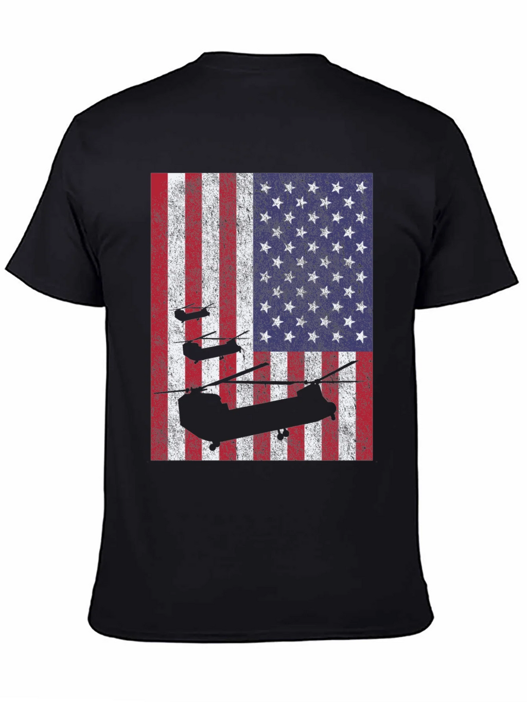 American Flag Helicopter T-Shirt product image 4