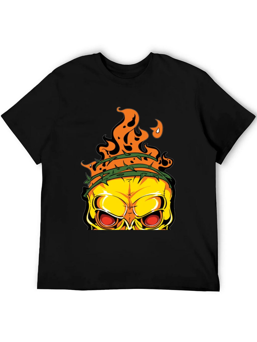 Edgy Skull Graphic T-Shirt - Mens Black Tee product image 5