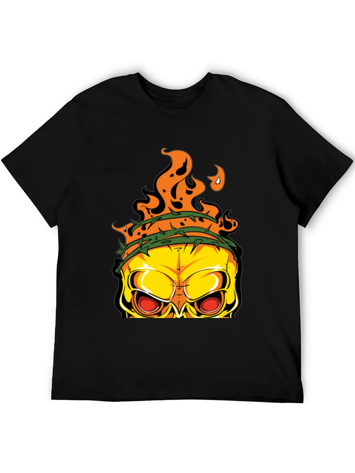 Edgy Skull Graphic T-Shirt - Mens Black Tee product image 5