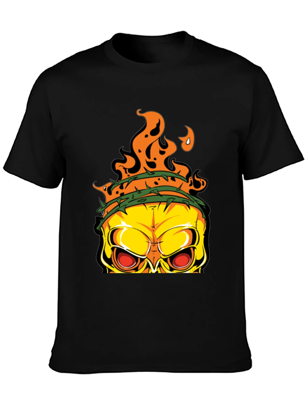 Edgy Skull Graphic T-Shirt - Mens Black Tee product image 3