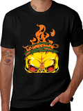 Edgy Skull Graphic T-Shirt - Mens Black Tee product image 1
